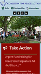 Mobile Screenshot of peacecoalition.org