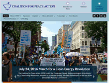 Tablet Screenshot of peacecoalition.org